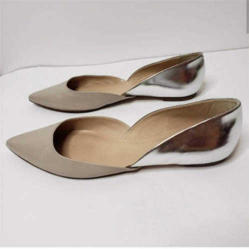 Kate Spade womens gavana dorsay flat sandals in cream/silver