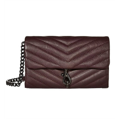 REBECCA MINKOFF edie wallet on a chain in currant
