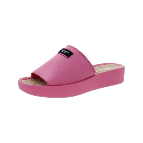 Kate Spade New York spree slide womens satin peep-toe wedge sandals