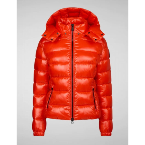 SAVE THE DUCK cosmary puffer jacket in poppy