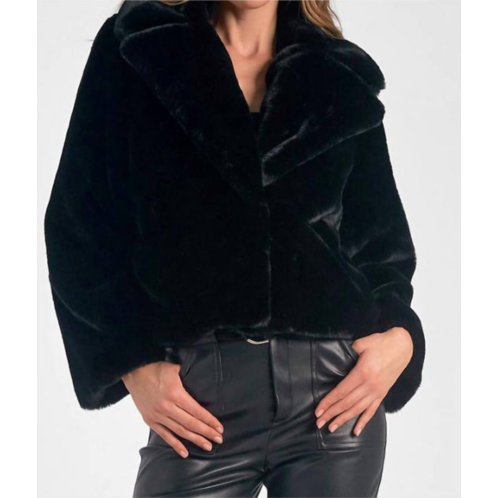 ELAN sutton coat in black