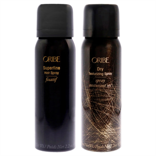 Oribe superfine hairspray and dry texturizing spray kit by for unisex - 2 pc kit 2.2 oz hair spray, 2.2 oz hair spray