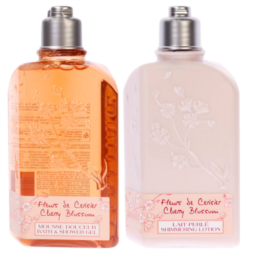 LOccitane cherry blossom fragrance and hand cream kit by for women - 2 pc kit 2.5oz edt spray, 2.6oz hand cream