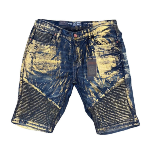 JORDAN CRAIG mens denim short in vintage gold