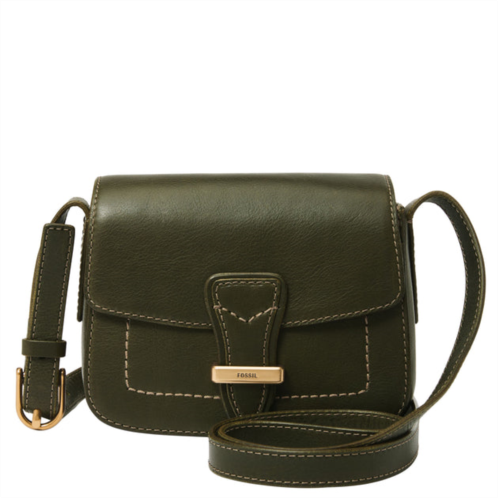 Fossil womens tremont leather small flap crossbody