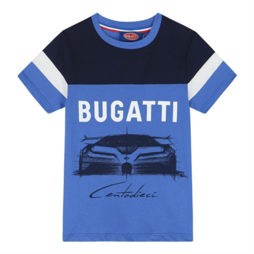 Bugatti blue centodieci logo t-shirt
