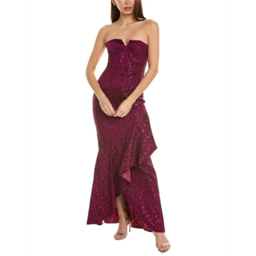 Theia fit-and-flare gown