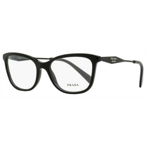 Prada womens rectangular eyeglasses vpr 02y 07e-1o1 black 54mm