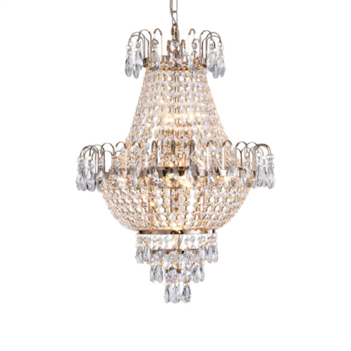 Simplie Fun gold crystal chandeliers