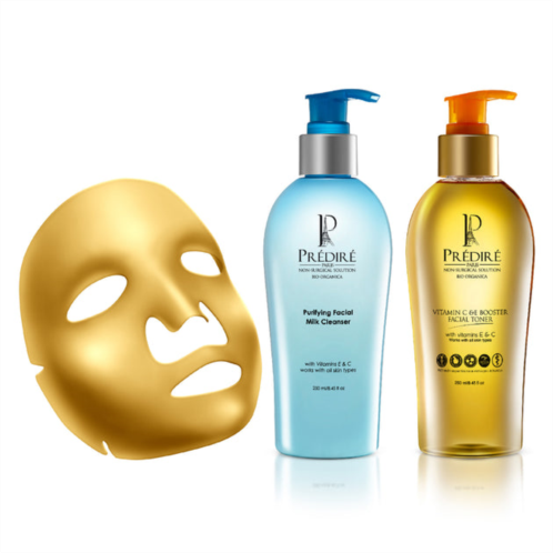 Predire Paris prestigious daily purifying cleanser & toner set w/ oxygen infused cell renewal masks