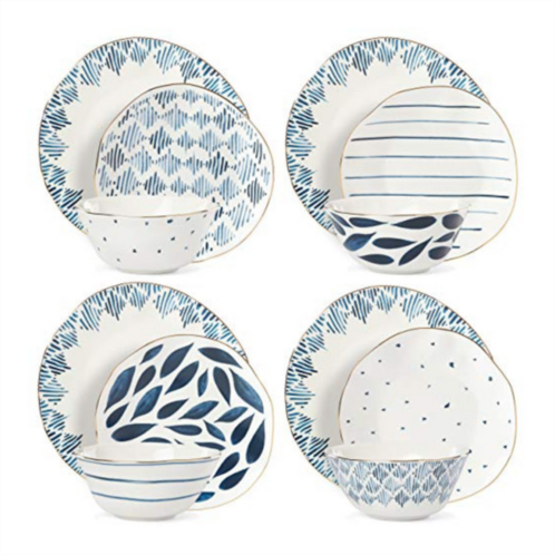 Lenox blue bay 12-piece dinnerware set