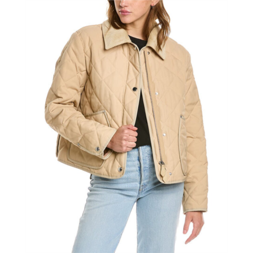 Burberry diamond quilted cropped jacket