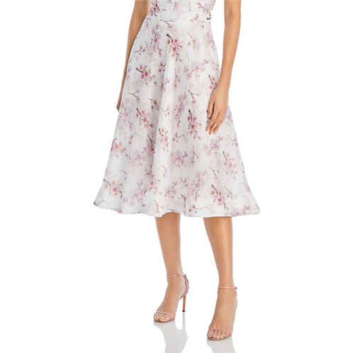 Bardot gracious womens floral dressy midi skirt