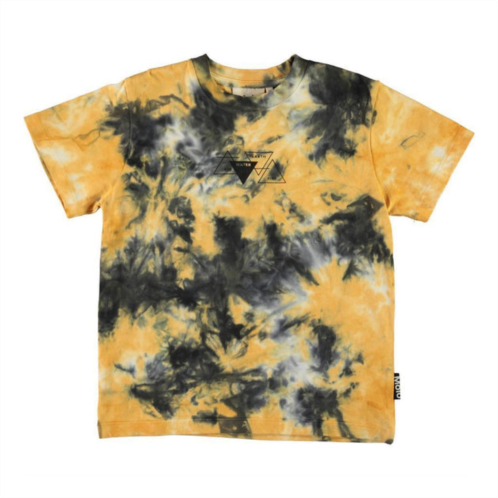 Molo yellow & black tie dye t-shirt
