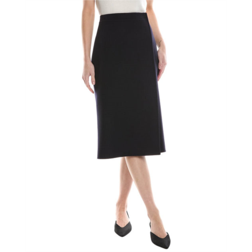 Theory wool & cashmere-blend wrap skirt
