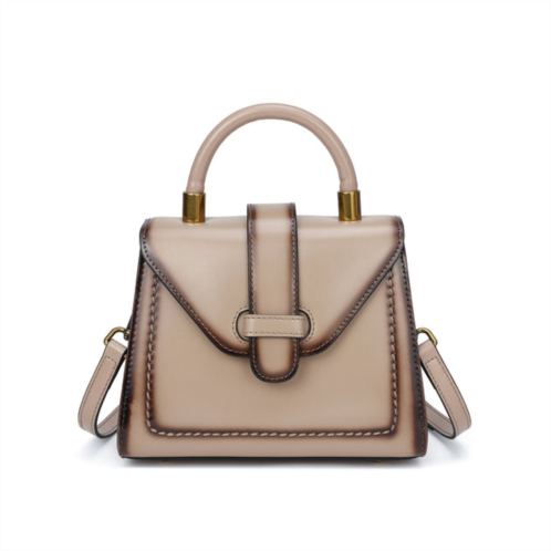 Tiffany & Fred single handle gradient leather satchel/ shoulder bag