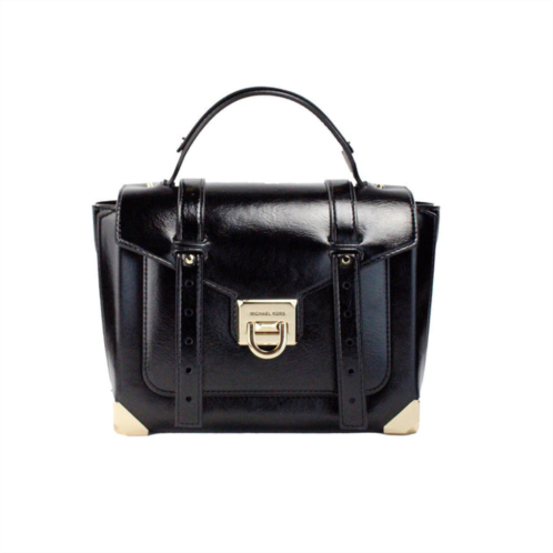 Michael Kors manhattan medium slick leather top handle school satchel womens bag
