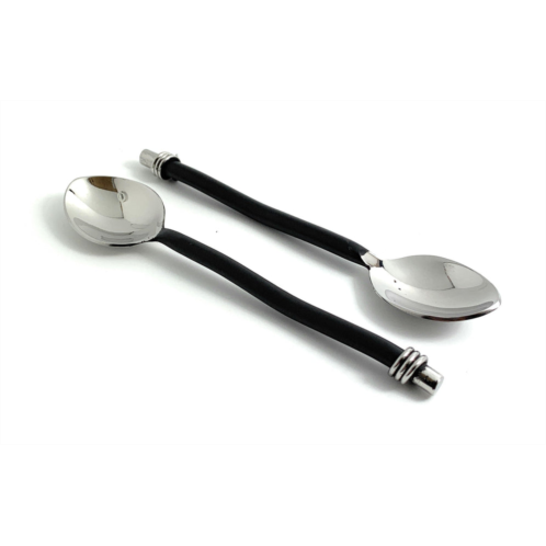 Vibhsa black silverware teaspoons set of 6