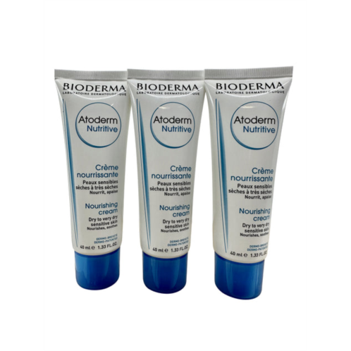 Bioderma atoderm nutritive nourishing cream 1.33 oz set of 3