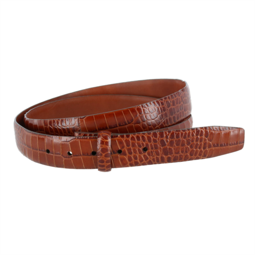 Trafalgar big & tall mock croc leather harness belt strap