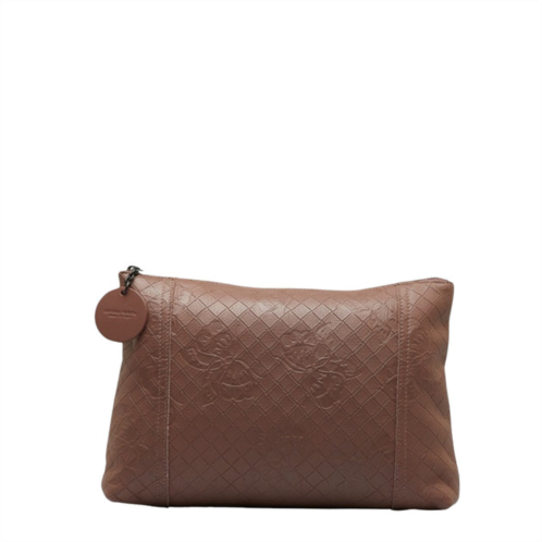 Bottega Veneta intrecciato leather clutch bag (pre-owned)