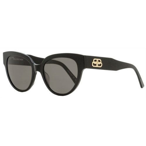 Balenciaga womens oval sunglasses bb0050s 001 black/gold 55mm