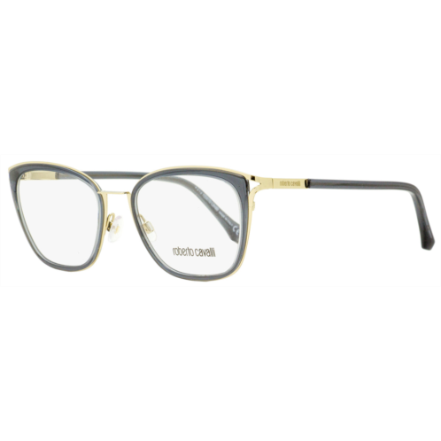 Roberto Cavalli womens rectangular eyeglasses rc5071 maremma 020 gold/transparent gray 52mm