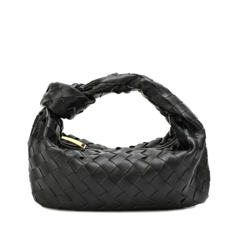 Tiffany & Fred woven sheepskin knot pouch bag