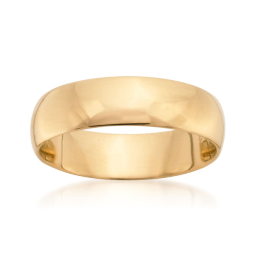Ross-Simons mens 6mm 14kt yellow gold wedding ring