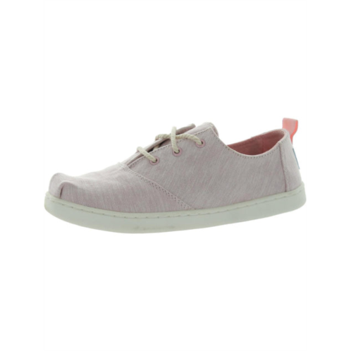 Toms lumin girls chambray casual slip-on sneakers