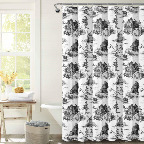 Lush Decor french country toile shower curtain