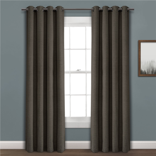Lush Decor faux linen absolute blackout window curtain panel
