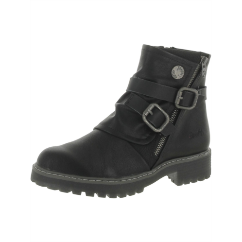 Blowfish ronin womens faux leather block ankle boots