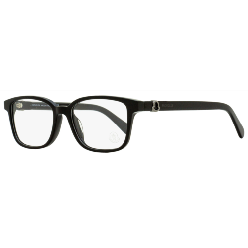 Moncler unisex rectangular eyeglasses ml5169d 001 black 52mm