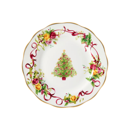 ROYAL ALBERT old country roses christmas tree plate 10.75in