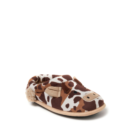 Dearfoams kids peyton animal slip on clog slippers