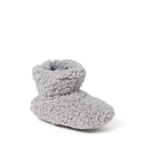 Dearfoams kids unisex harley pile baby bootie slipper