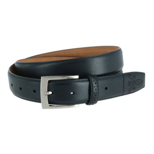 Trafalgar perforated touch leather belt