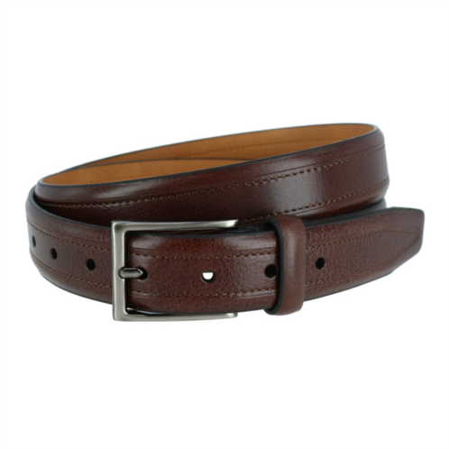 Trafalgar stitch detail leather belt