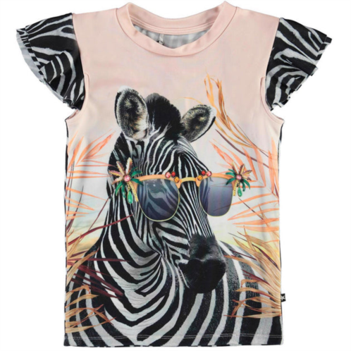 Molo pink zebra fun t-shirt