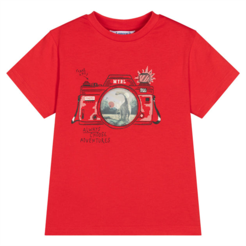 Mayoral red camera graphic t-shirt