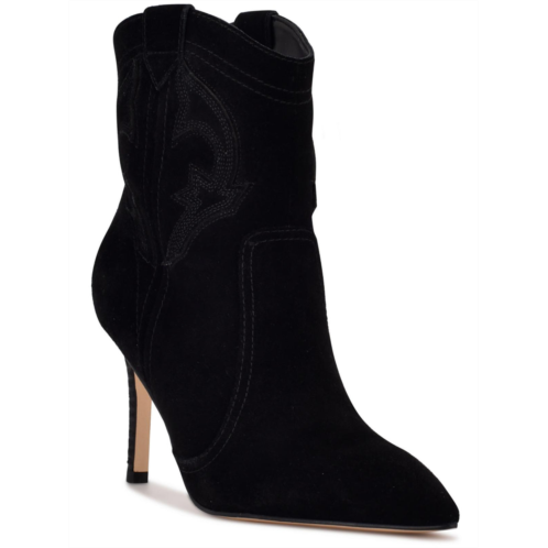 Nine West flows womens suede pull-on ankle boots
