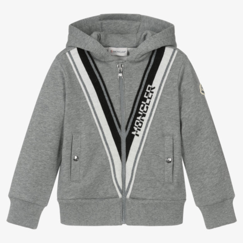 Moncler gray zip-up hoodie
