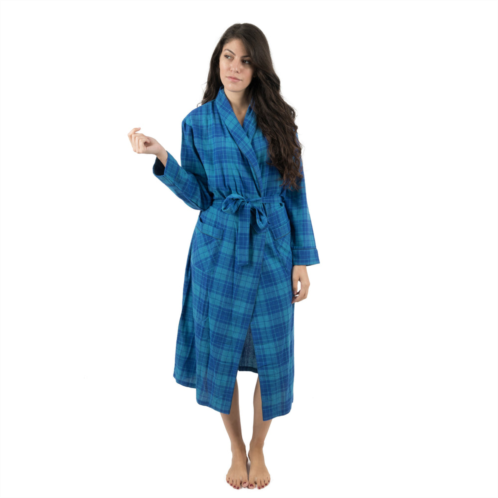 Leveret christmas womens flannel robe plaid