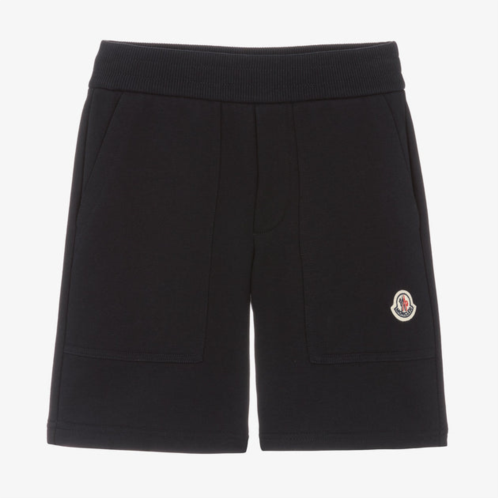 Moncler navy logo shorts