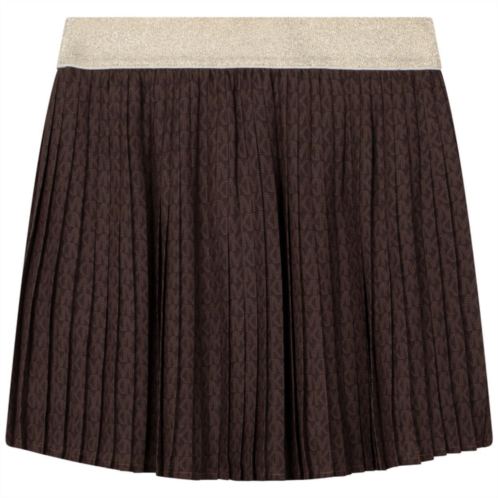 Michael Kors brown pleated skirt