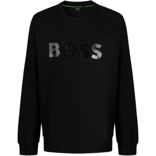 Hugo Boss men salbo mirror ncsa 001 sretch cotton pullover sweatshirt