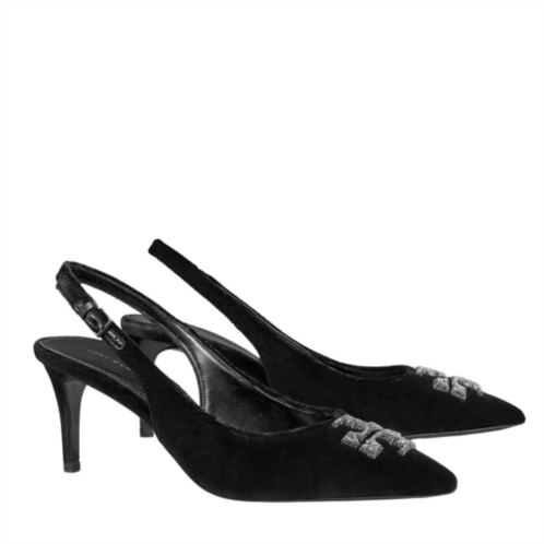 TORY BURCH eleanor pave slingback 65mm in perfect black