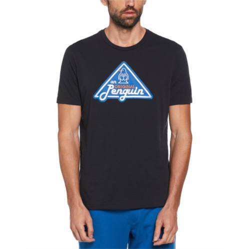 Original Penguin triangle logo graphic print t-shirt