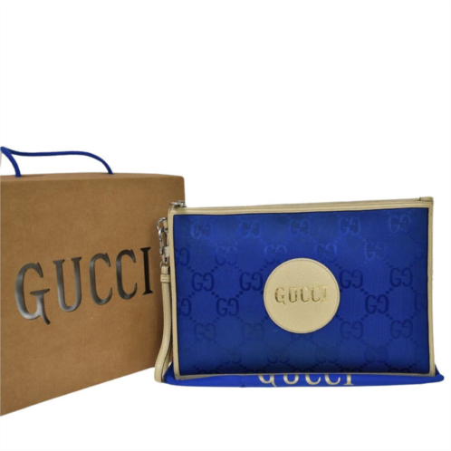 Gucci off the grid canvas clutch bag (pre-owned)